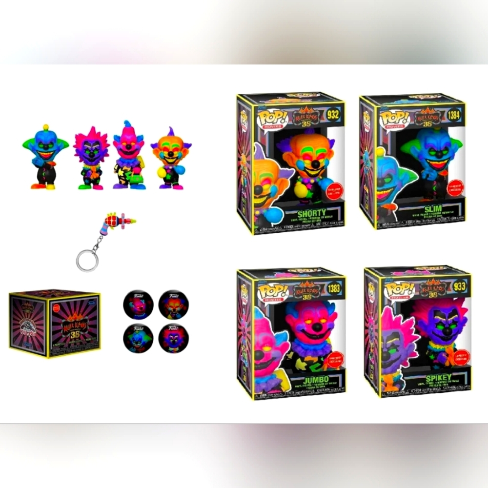 Funko Pop! Killer Klowns From Outer Space 35th Anniversary Box BLACKLIGHT SEALED